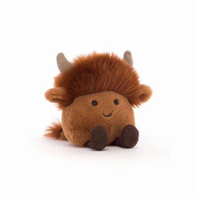 Jellycat Amuseabean Highland Cow New Zealand | RTWBZ7896